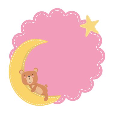 Oyuncak ayı karikatür tasarım vektör illüstrasyon