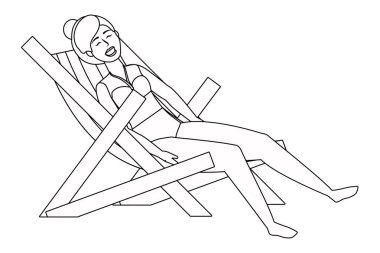 Yaz mayo tasarımı ile kız