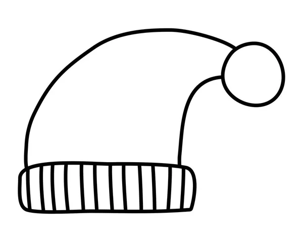 隔離された帽子の設計ベクトル図 — ストックベクタ