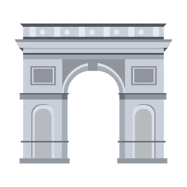 Francia arco de diseño triunfal — Vector de stock