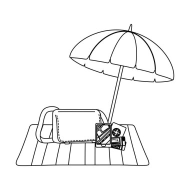 Relax illüstrasyon karikatür vektör yaz