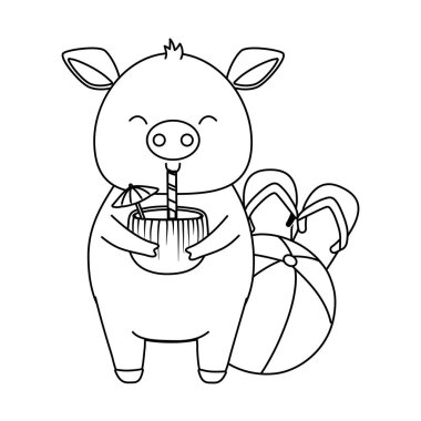 Relax illüstrasyon karikatür vektör yaz