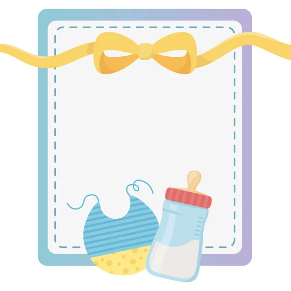 Illustration vectorielle de conception de symbole de douche bébé — Image vectorielle