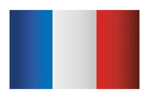 França bandeira símbolo desenho vetor ilustração — Vetor de Stock