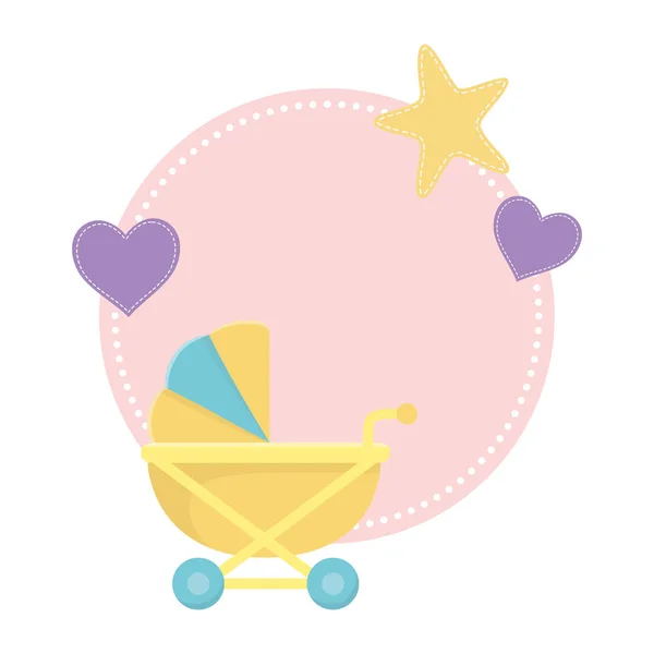 Baby shower symbol design vector illustration — Stock Vector