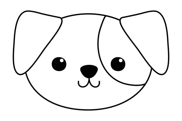 Isolato cane disegno cartone animato — Vettoriale Stock
