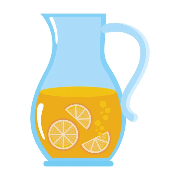 Isolierter Orangensaft-Design-Vektor-Illustrator — Stockvektor