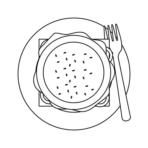 Isolierte Hamburger Design Vektor Illustrator — Stockvektor