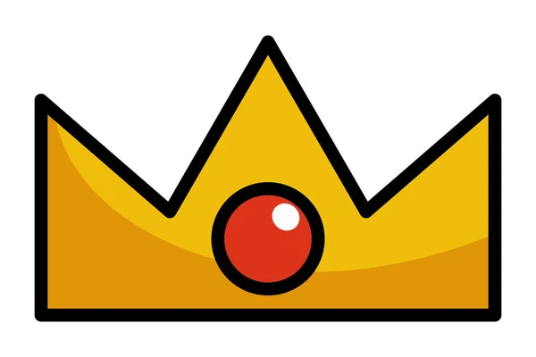 孤立的皇家皇冠设计矢量插图 — 图库矢量图片