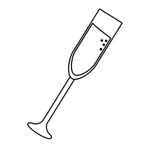Isolerad champagne Cup design vektor illustratör — Stock vektor