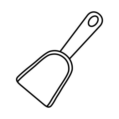 İzole kum kürek tasarlamak vektör