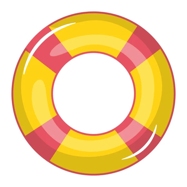 Float lifeguard summer accessory icon — Stock Vector