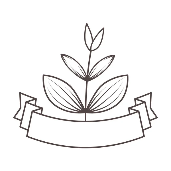 Illustrateur vectoriel de conception de feuilles isolées — Image vectorielle