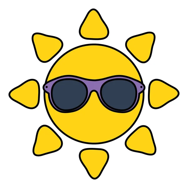 Летнее солнце в солнцезащитных очках — стоковый вектор