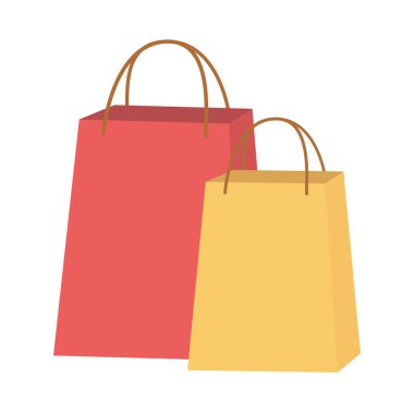 İzole alışveriş çantası simge vektör Illustrator