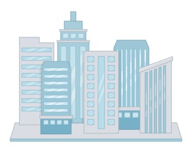 İzole kentsel ve modern bina tasarımı