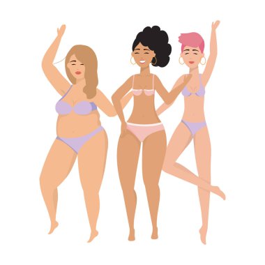 Kadın iç çamaşırı tasarım avatarları