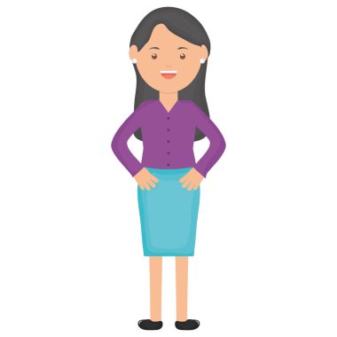 Genç kadın öğretmen eğitim karakteri