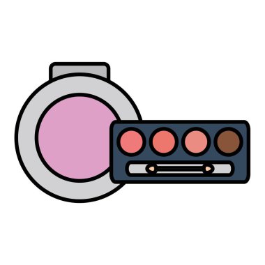 göz gölgeler ve Bush makyaj