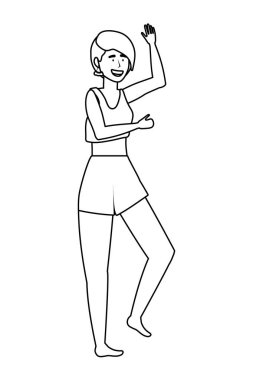 Yaz mayo tasarımı ile kız