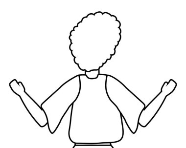 Tasarım ardında görülen izole kadın