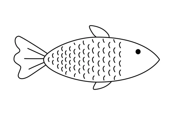 Ryba kreskówka projekt — Wektor stockowy