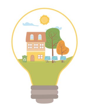 Yalıtılmış ampul ve enerji tasarımı tasarruf