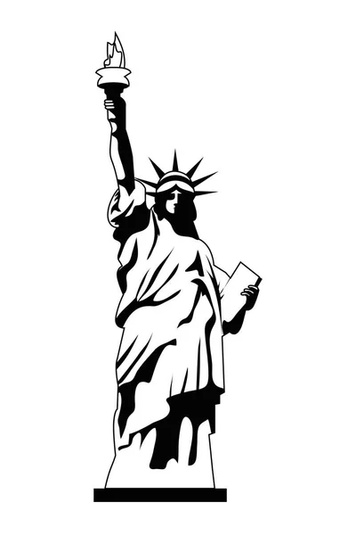 Statue de la Liberté à New York design — Image vectorielle