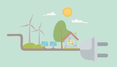 Tak ve Kaydet enerji simge seti tasarım