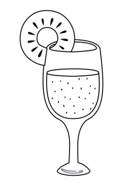 İzole ananas suyu tasarım vektör