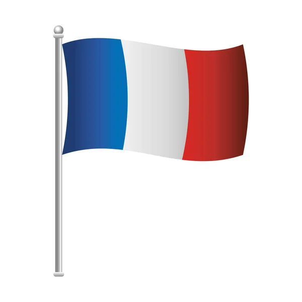 France drapeau symbole dessin vectoriel illustration — Image vectorielle