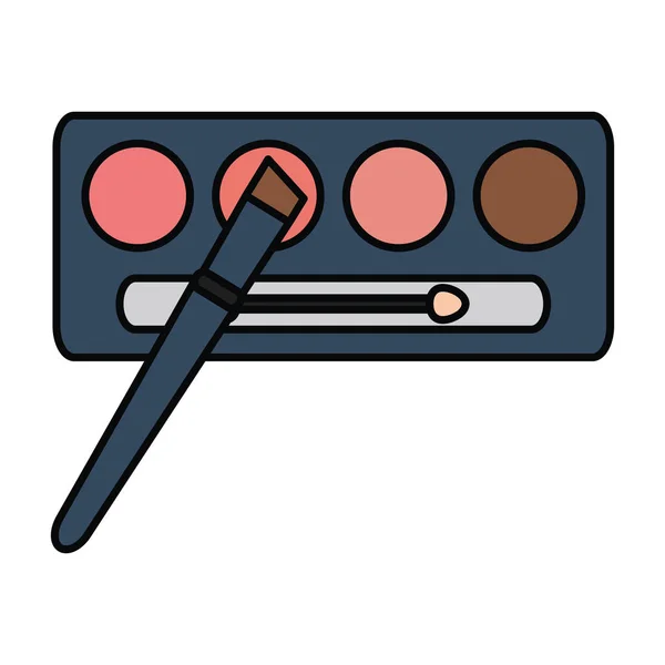 Sombras de ojos componen el icono de dibujo — Vector de stock