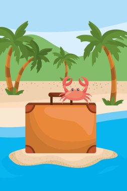 Yaz sezonu tasarım palmiye ağacı