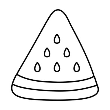 siyah ve beyaz karpuz karikatür meyve