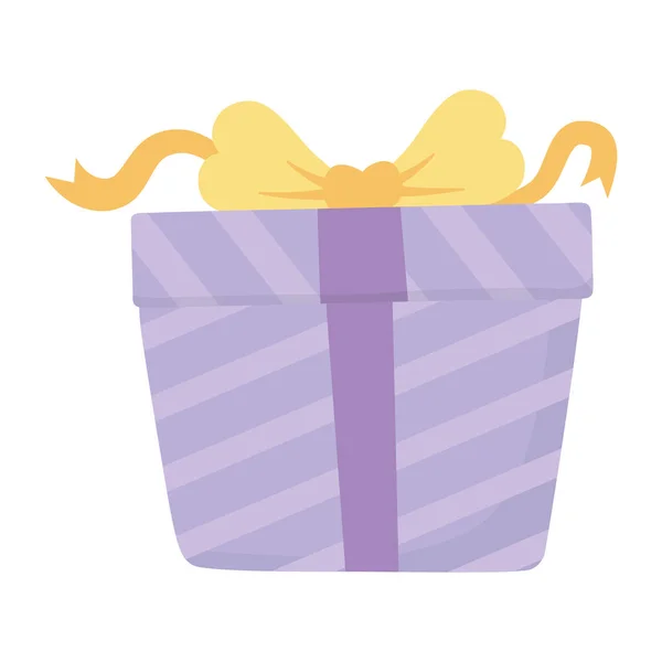 Feliz cumpleaños y diseño de regalo de celebración — Vector de stock