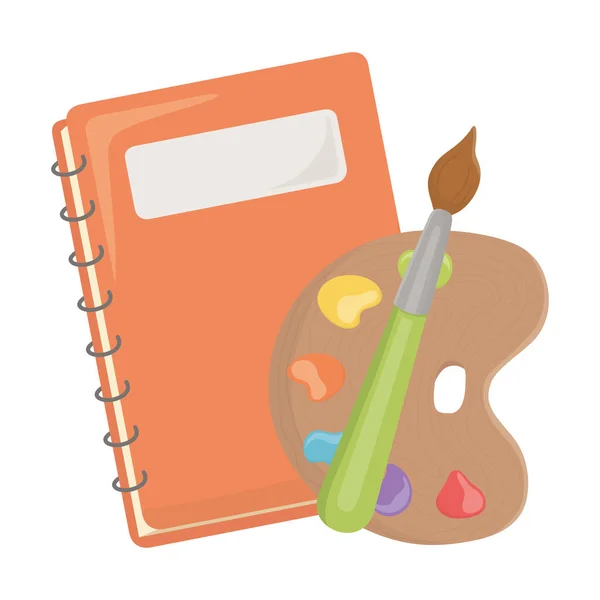 Projektowanie materiałów dla notebooków i szkół — Wektor stockowy