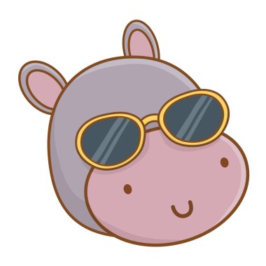 illüstrasyon karikatür hayvan sevimli vektör yüz