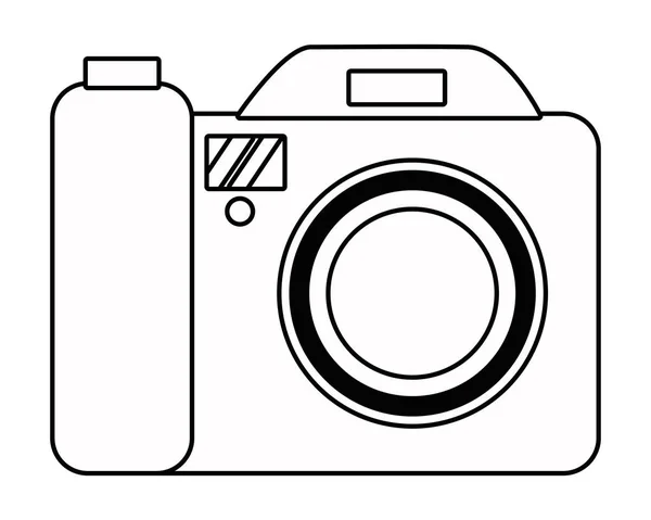 Izolowany cyfrowy aparat fotograficzny ilustracja wektor — Wektor stockowy