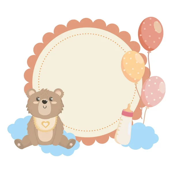 Isolerad baby shower symbol design — Stock vektor