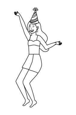 Yaz mayo tasarımı ile kız