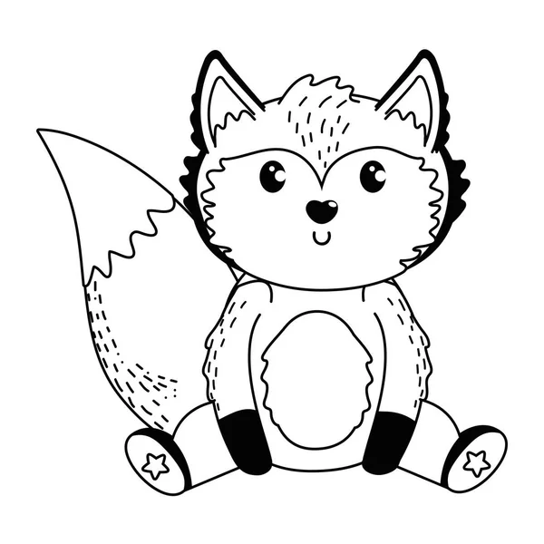 Foxový kreslený design-ilustrace — Stockový vektor