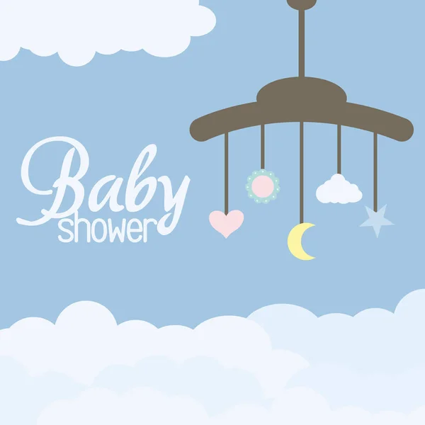 Mobiele hanger baby speelgoed accessoire — Stockvector