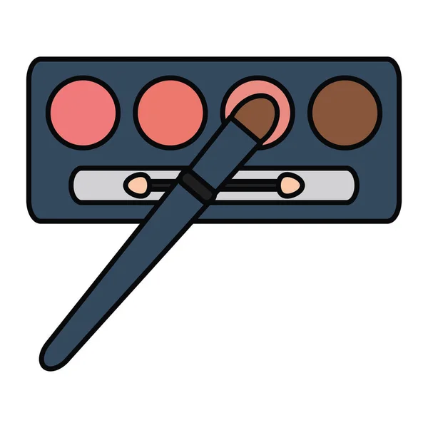 Sombras de ojos componen el icono de dibujo — Vector de stock