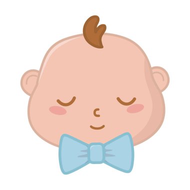 bebek yüzü ikon vektör illüstrasyonu