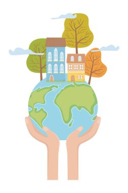 Eko şehir ve gezegen tasarım kaydetmek