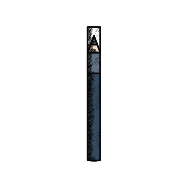 Crayon sourcil maquillage icône dessin — Image vectorielle