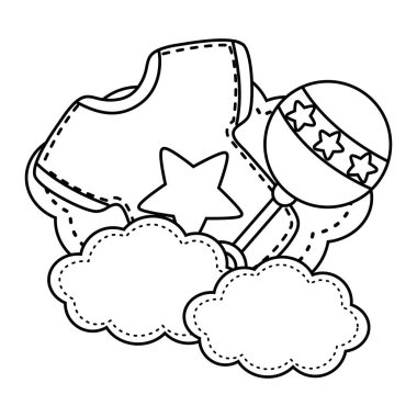 İzole bebek sembol vektör tasarım