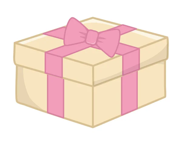 Geschenk Box Symbol Vektor Illustration — Stockvektor