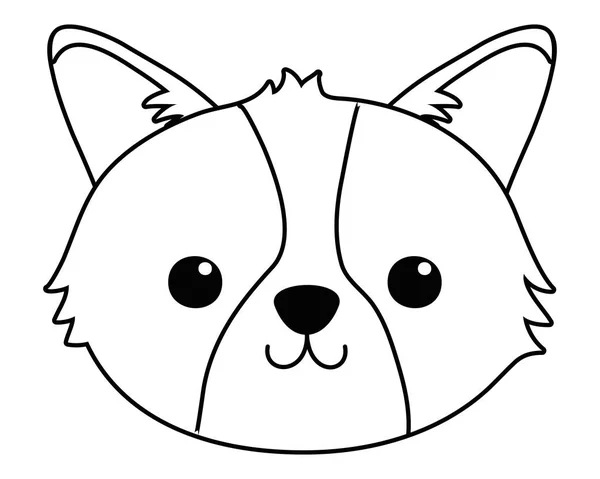 Diseño de dibujos animados perro aislado — Vector de stock