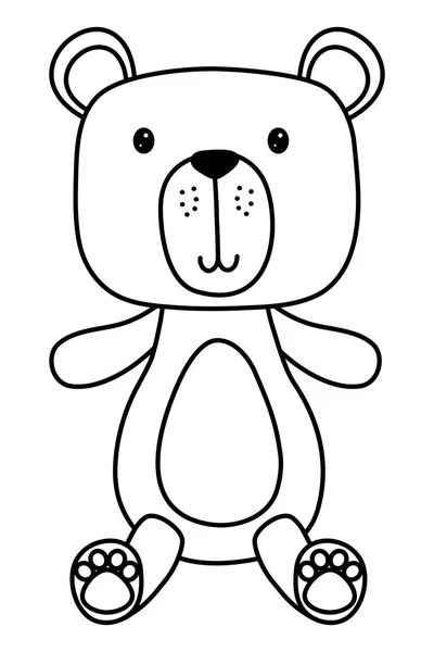 Тедді ведмідь мультфільм дизайн Векторні ілюстрації — стоковий вектор